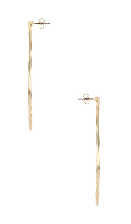 Hammered Large Oval Earrings in Metallic - Ettika - Modalova