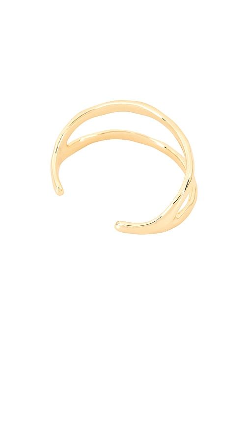Tide Pool Double Open Cuff in Metallic - Ettika - Modalova