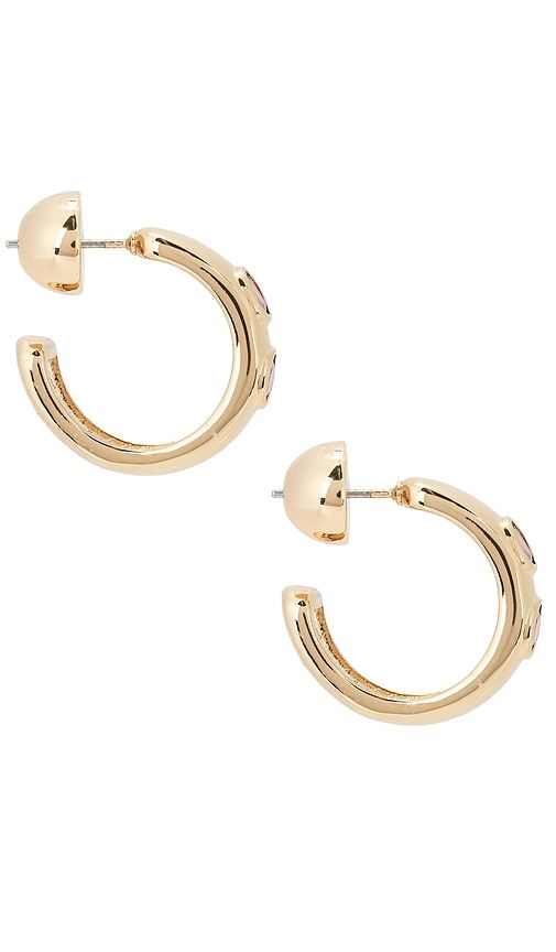 Everyday Mini Hoops in Metallic - Ettika - Modalova