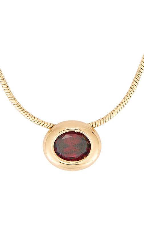 Bezel Stone Necklace in Metallic - Ettika - Modalova