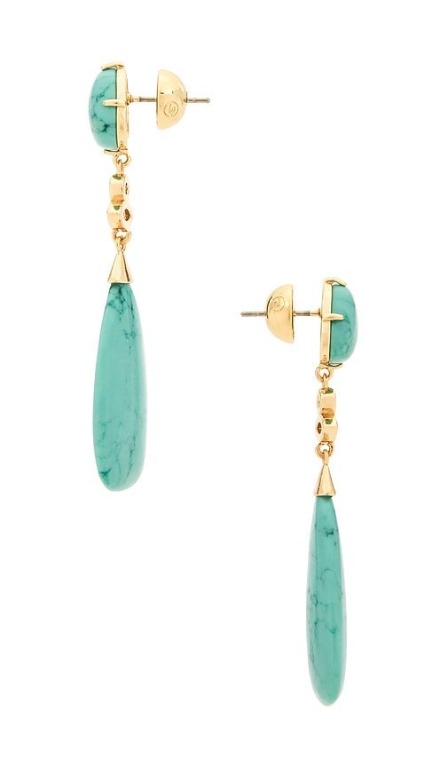 Statement Drop Earrings in Teal - Ettika - Modalova