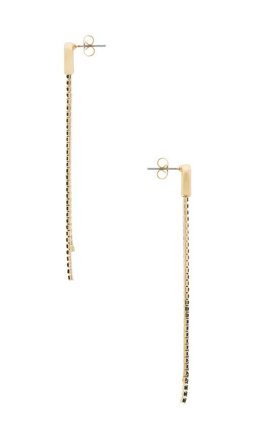 Double Chain Drop Earrings in - Ettika - Modalova