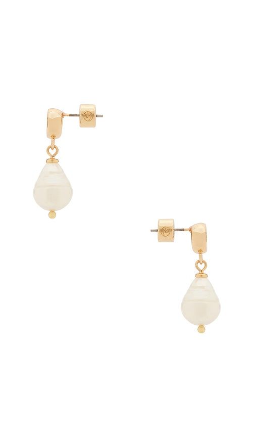 Simple Drop Earrings in Ivory - Ettika - Modalova