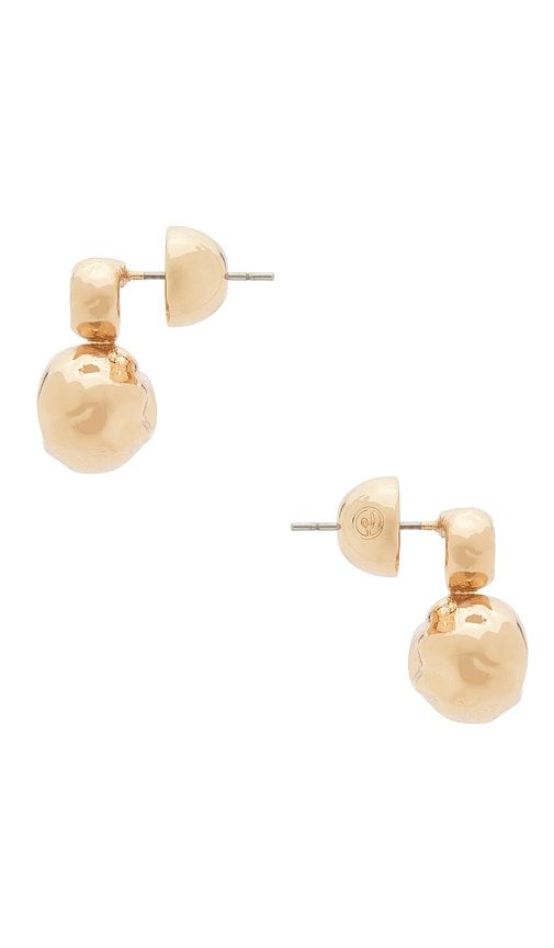 Molten Mini Stud Earrings in Metallic - Ettika - Modalova