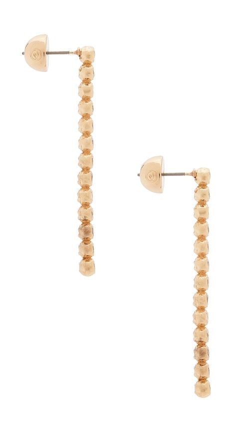 Molten Sparkle Linear Earrings in Metallic - Ettika - Modalova