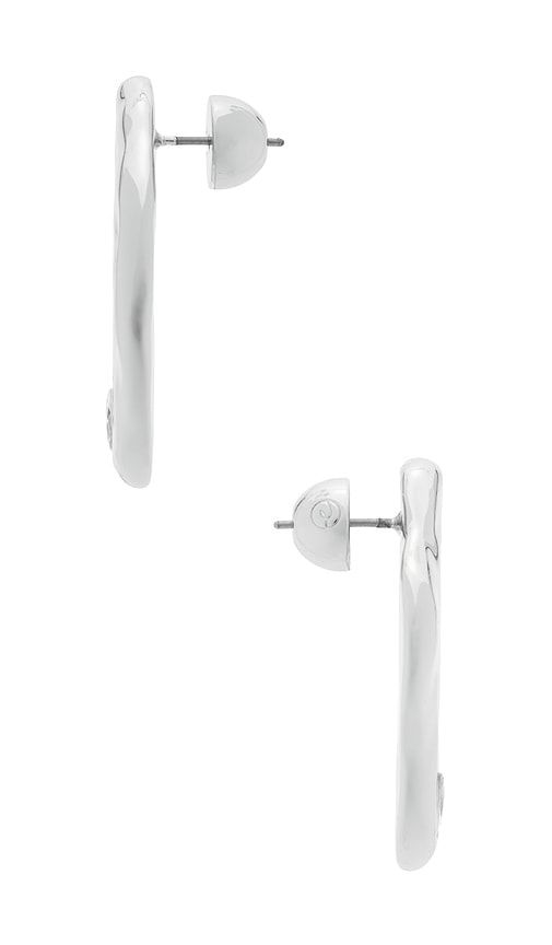 Melting Metal Crystal Earrings in Metallic - Ettika - Modalova