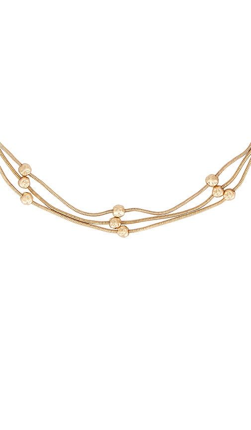 Molten Snake Chain Necklace in Metallic - Ettika - Modalova
