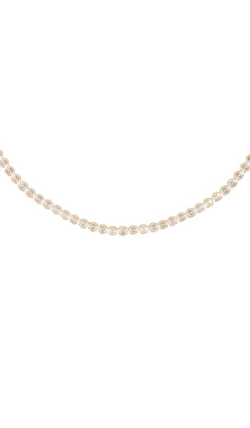 Simple Sparkline Necklace in Metallic - Ettika - Modalova