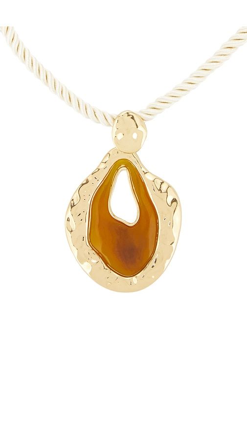 Acrylic Pendant Necklace in Tan - Ettika - Modalova