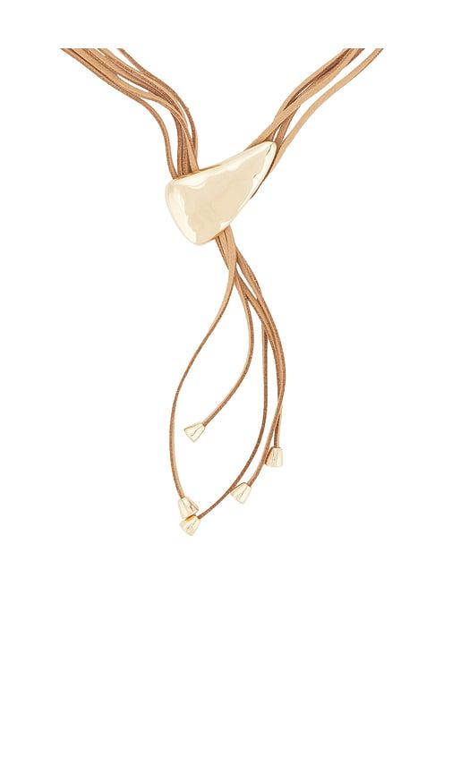 Molten Arc Bolo Necklace in Metallic - Ettika - Modalova