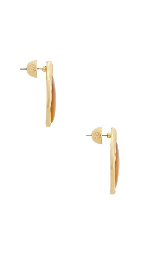Molten Treasure Stud Earrings in Metallic Gold - Ettika - Modalova