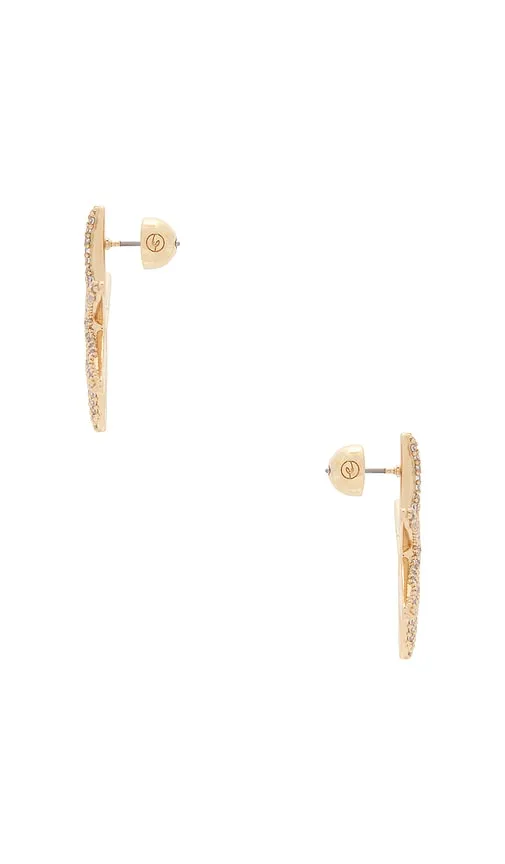 Pav? Starfish Earrings in Metallic - Ettika - Modalova