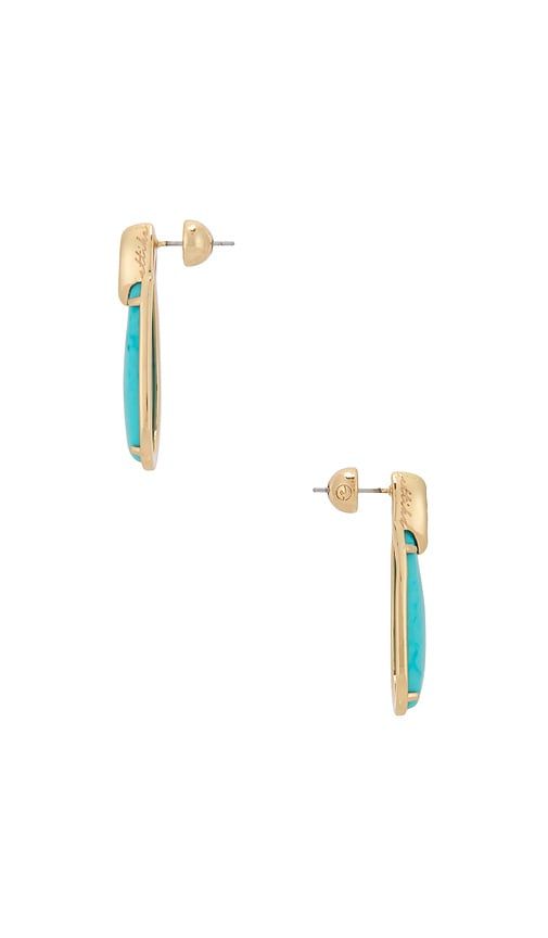 Majestic Stone Earrings in Teal - Ettika - Modalova