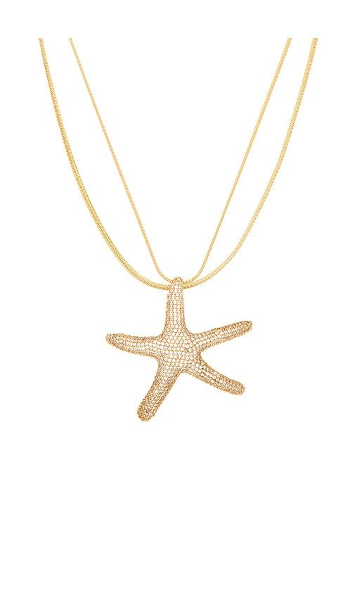 Pav? Starfish Necklace in Metallic - Ettika - Modalova