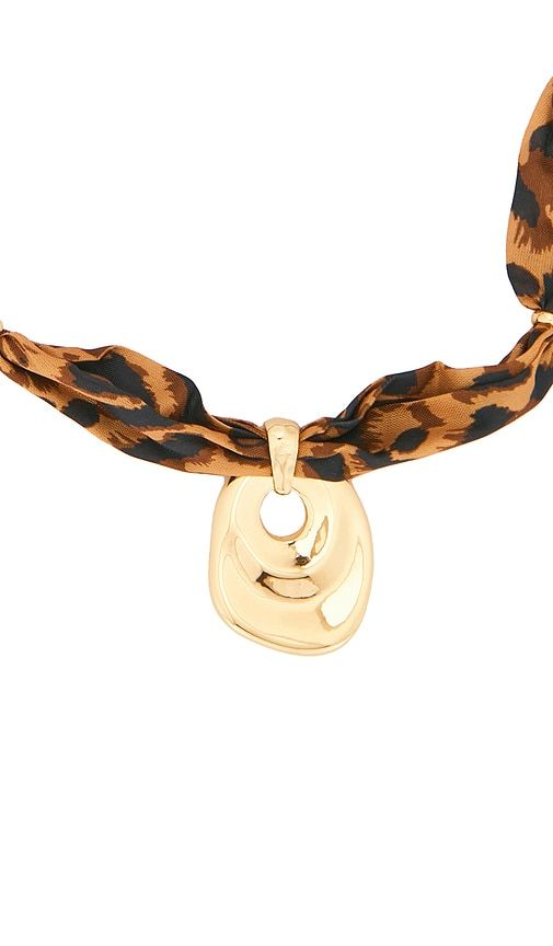 Scarf Necklace in Brown,Metallic - Ettika - Modalova