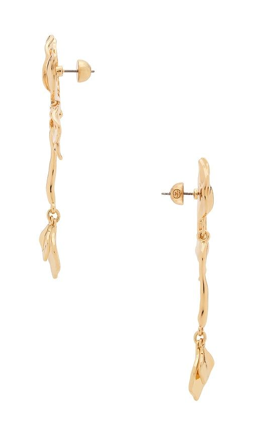 Petals Statement Earrings in Metallic - Ettika - Modalova