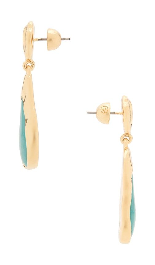 Hidden Gem Dangle Earrings in Metallic - Ettika - Modalova