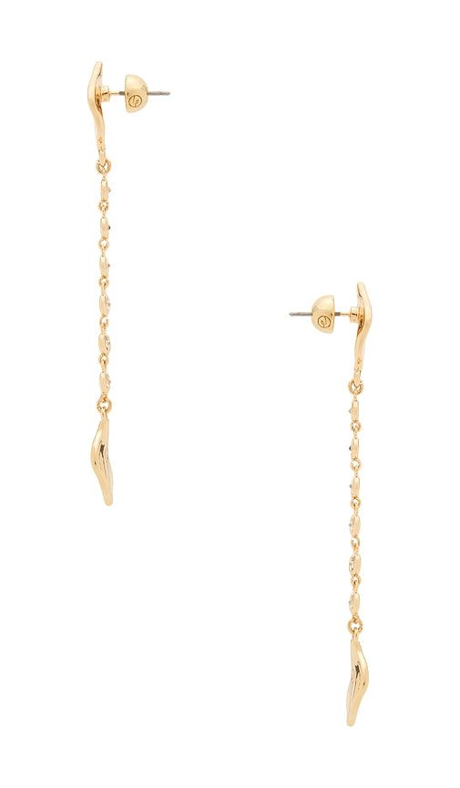 Crystal Bloom & Chain Linear Earrings in - Ettika - Modalova