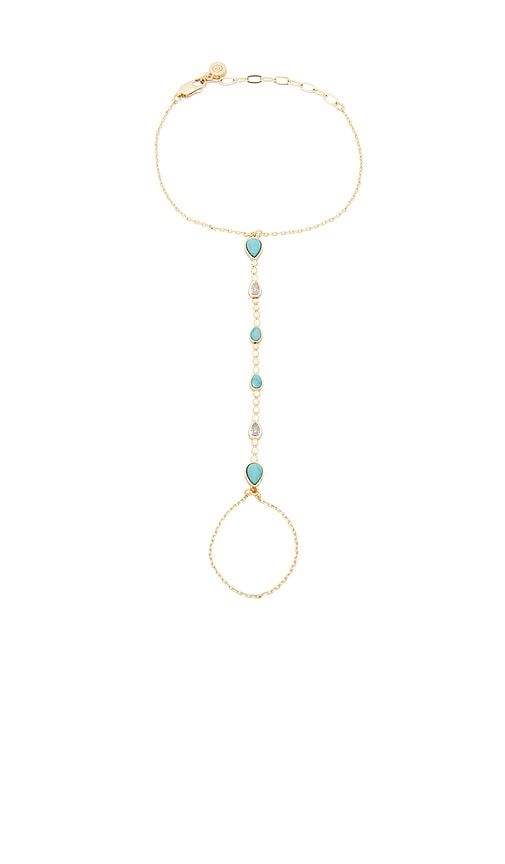 Dripping Crystal Hand Chain in Metallic - Ettika - Modalova
