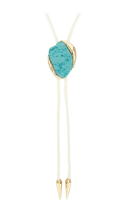 Drift Bolo Necklace in Teal,Metallic Gold - Ettika - Modalova