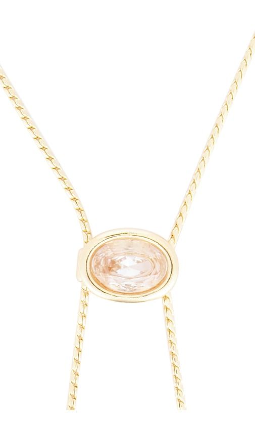 Crystal Bezel Bolo Necklace in Metallic - Ettika - Modalova