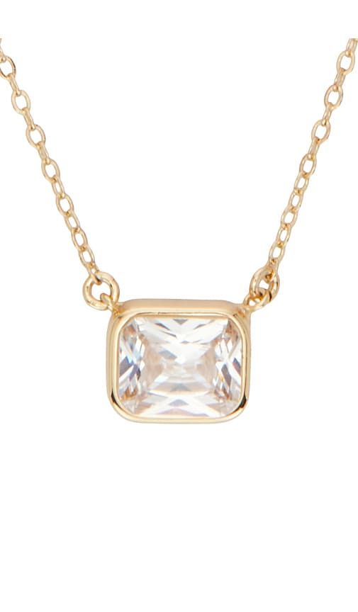 Classic Square Pendant Necklace in Metallic - Ettika - Modalova