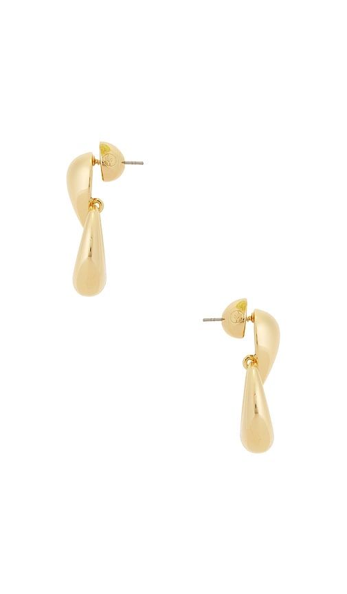 Mini Door Knocker Earrings in Metallic - Ettika - Modalova