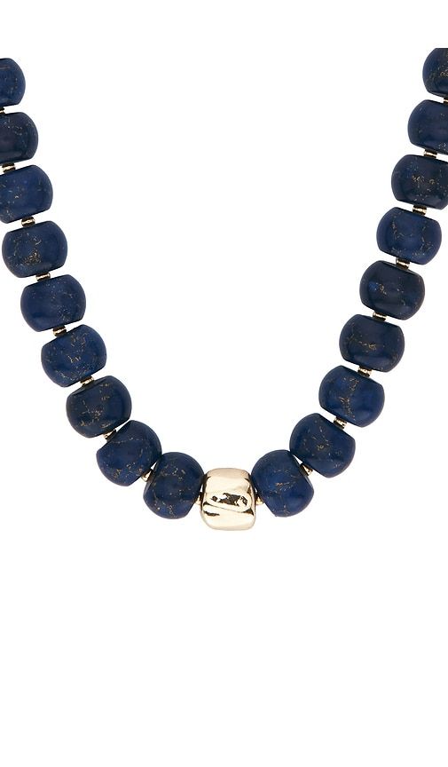 Power Bead Statement Necklace in Lapis in Blue - Ettika - Modalova