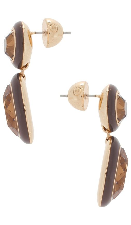 Ettika Duet Drop Earrings in Brown - Ettika - Modalova