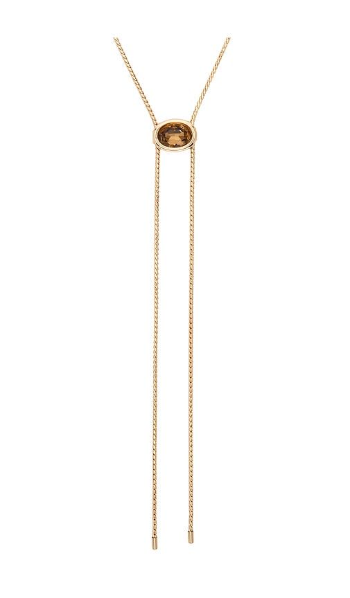 Crystal Bezel Bolo Necklace in Metallic - Ettika - Modalova