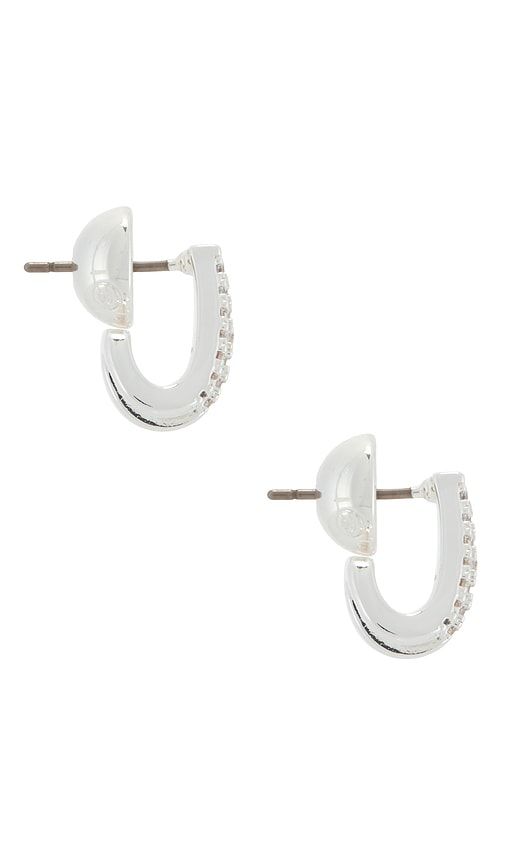 Glisten Wing Pave Earrings in Metallic - Ettika - Modalova