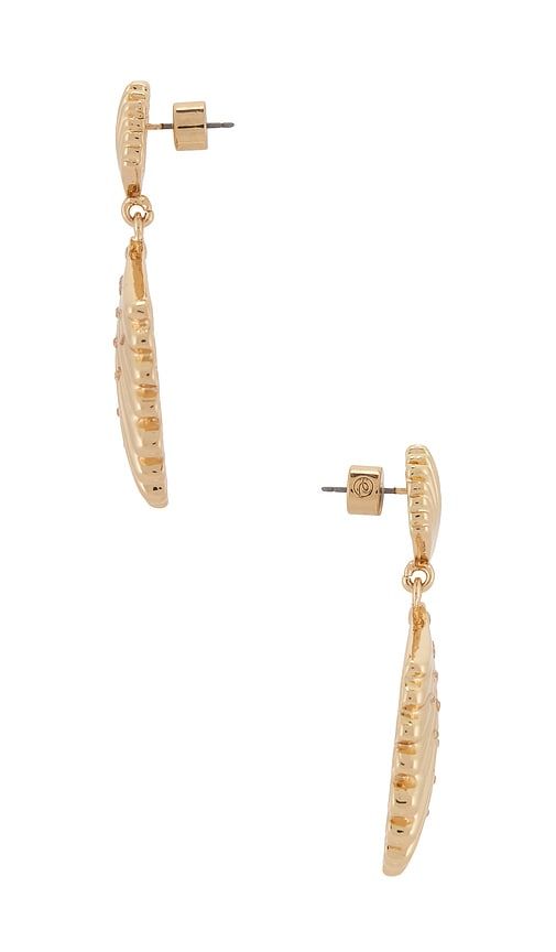 Sun Drenched Shell Earrings in Metallic - Ettika - Modalova