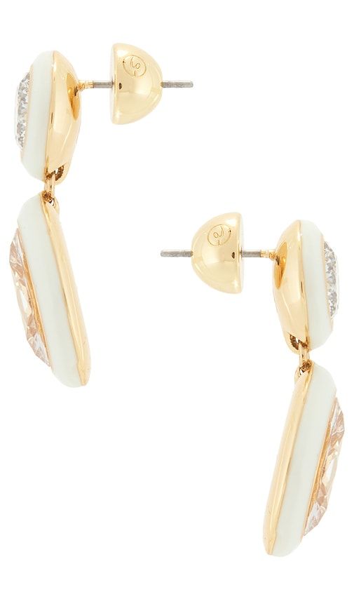 Duet Drop Earrings in Metallic Gold - Ettika - Modalova