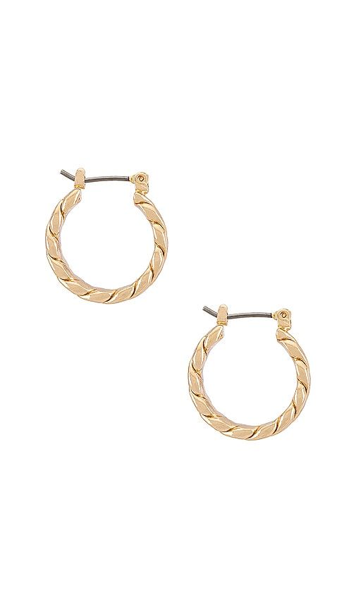 Twist Hoop Earrings in Metallic - Ettika - Modalova
