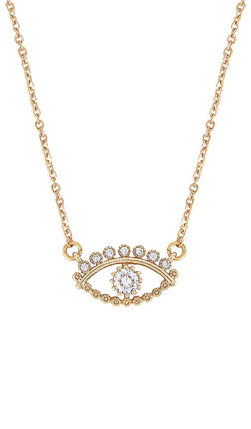 Evil Eye Necklace in Metallic - Ettika - Modalova