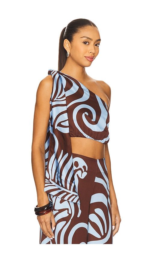 Dara Top in Brown. - size S (also in XS) - Eugenia Fernandez - Modalova