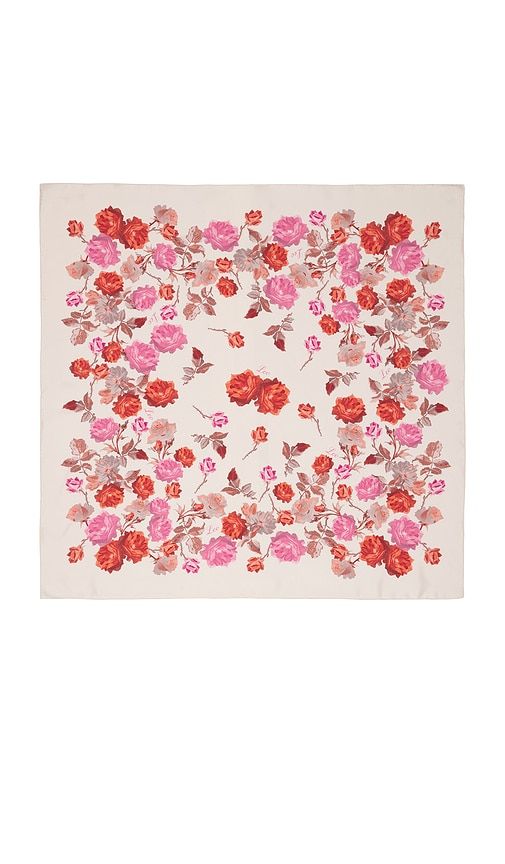 X Alexandra Leclerc The Lucky Silk Scarf in Cream - FRAME - Modalova