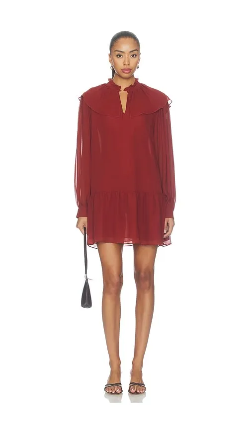 The Silk SoirÃ©e Dress in Brick. - size M (also in S, XS) - FRAME - Modalova