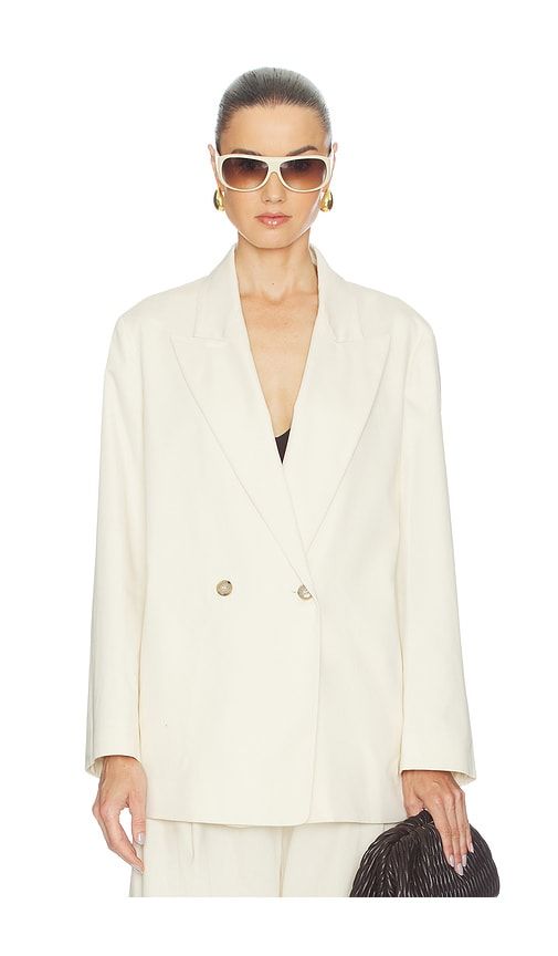 The Lounge Blazer in Cream. - size M (also in XS) - FRAME - Modalova