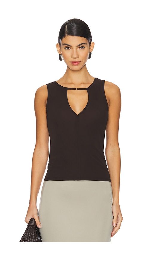Deep V Tank in Brown. - size M (also in S, XS) - FRAME - Modalova