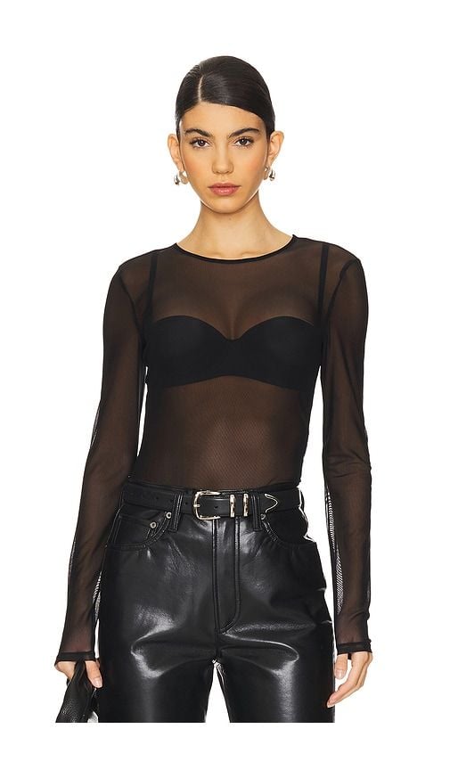 Stretch Mesh Bodysuit in . - size M (also in S) - FRAME - Modalova