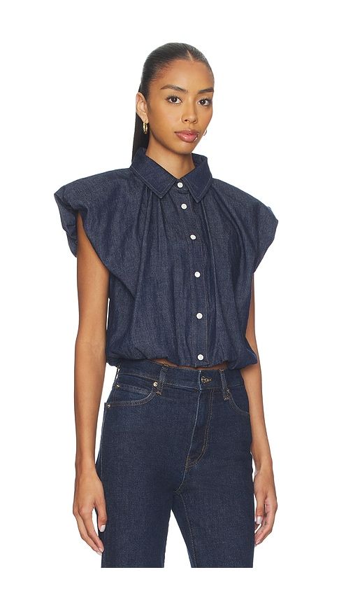 Shell Top in Blue. - size L (also in XL) - FRAME - Modalova