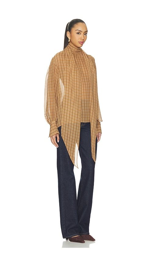 The Lantern Blouse in Beige. - size L (also in M, S, XS) - FRAME - Modalova