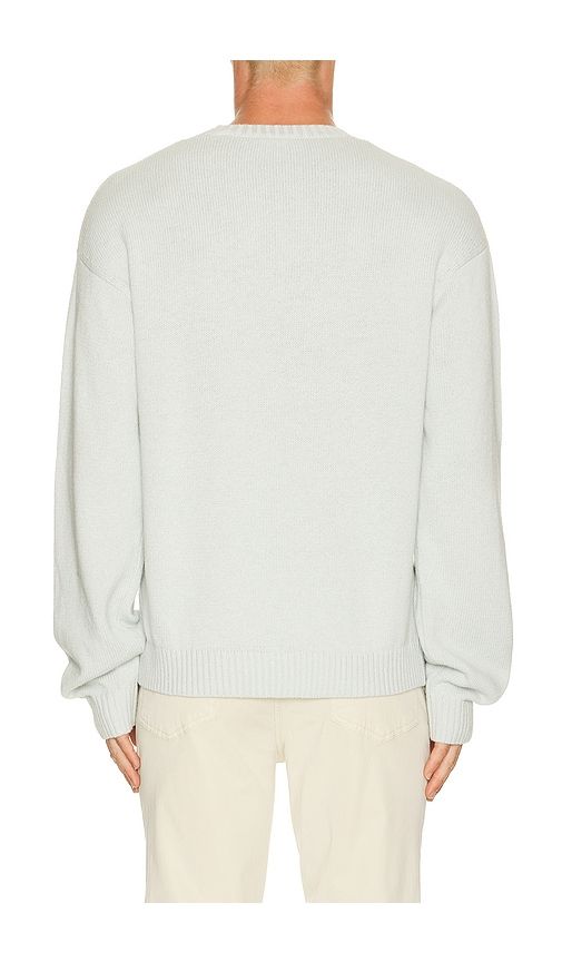 Cotton Silk Crewneck Sweater in Blue. - size L (also in M, S, XL/1X) - FRAME - Modalova