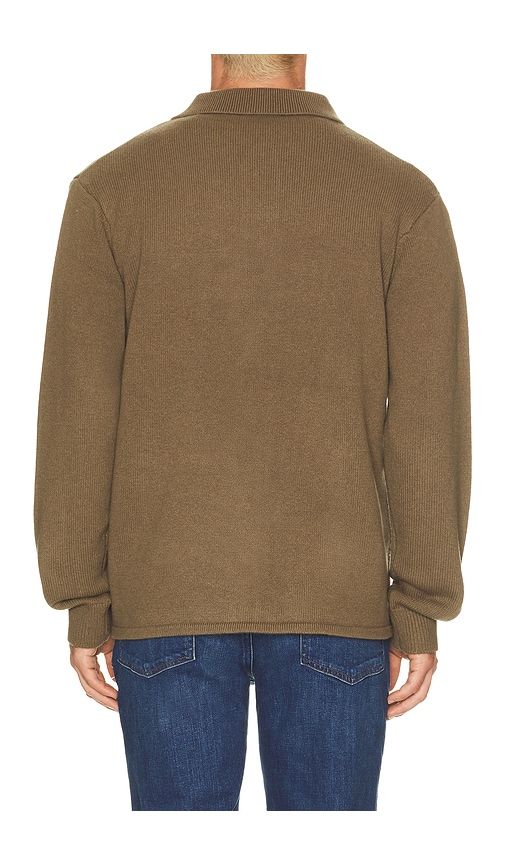 Boiled Wool Shirt Sweater in Olive. - size L (also in M, S, XL/1X, XXL/2X) - FRAME - Modalova