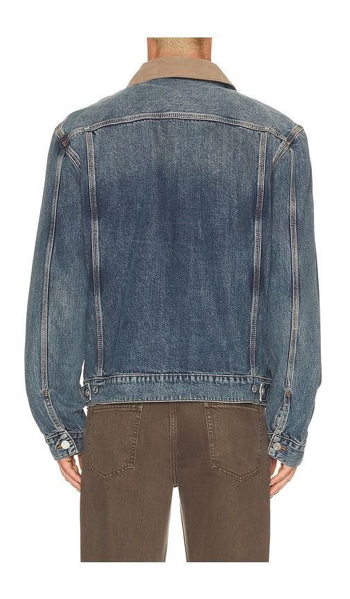 Denim Zip Trucker in Blue. - size L (also in M, S, XL/1X, XXL/2X) - FRAME - Modalova