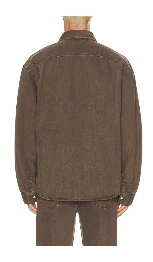 Relaxed Denim Overshirt in Brown. - size S (also in XL/1X, XXL/2X) - FRAME - Modalova