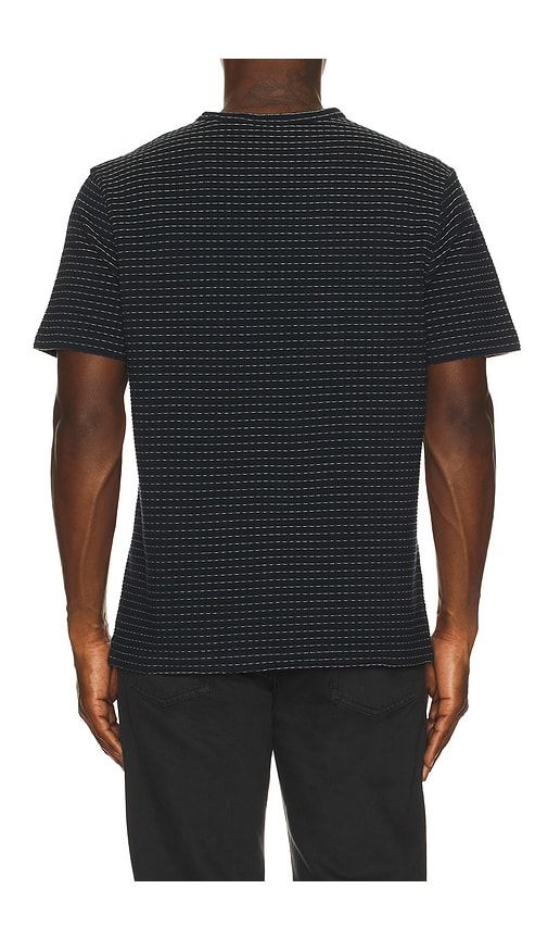 Jacquard Stripe Tee in Blue. - size M (also in S, XL/1X, XXL/2X) - FRAME - Modalova