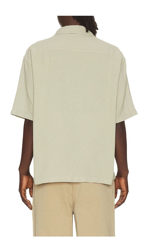 Open Weave Short Sleeve Shirt in Sage. - size L (also in M, S, XL/1X, XXL/2X) - FRAME - Modalova