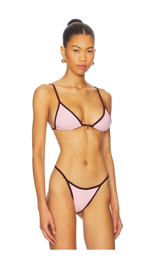 Lumi Triangle Bikini Top in Pink. - size L (also in M, S, XS) - FAE - Modalova